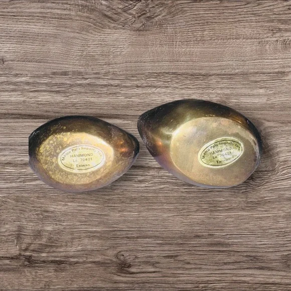 MCM Hammond LA Vintage Brass Swans Statue Figurine - Picture 6 of 7